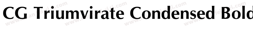CG Triumvirate Condensed Bold字体转换